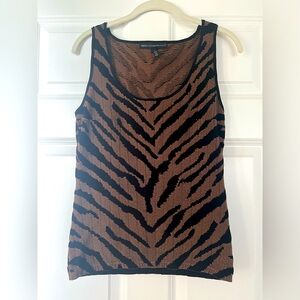 White House Black Market Bengal Stripe knit top